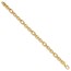 14K Yellow Gold and Textured 7.5in Fancy Bracelet - 7.5 in.