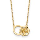 14K Yellow Gold Bee Necklace - 17.5 in.