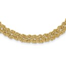 14K Yellow Gold Braided Rope Chain Necklace - 18.5 in.