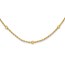 14K Yellow Gold D/C Beaded Rope Chain Necklace - 18 in.