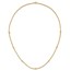 14K Yellow Gold D/C Beaded Rope Chain Necklace - 18 in.