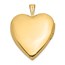 14k Yellow Gold Diamond Set Cross Heart Locket - 25 mm