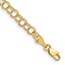 14K Yellow Gold Double Link Charm Bracelet - 6 mm