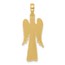 14K Yellow Gold Fancy Angel Charm - 30.1 mm