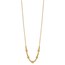 14K Yellow Gold Fancy Link Beaded Necklace - 18 in.