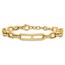 14K Yellow Gold Fancy Link Bracelet - 7.4 in.