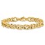 14K Yellow Gold Fancy Link Bracelet - 8 in.