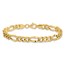 14K Yellow Gold Figaro Link Bracelet - 7.5 in.