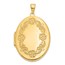 14k Yellow Gold Floral Locket - 41 mm