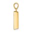 14K Yellow Gold Gold Bar Pendant - 21.9 mm