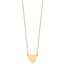 14K Yellow Gold Heart Engravable Disc 18in Necklace - 18.75 in.