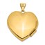 14k Yellow Gold Heart w/Diamond Locket and Heart Charm - 21 mm