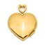 14k Yellow Gold Heart w/Diamond Vintage Locket - 24 mm