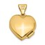 14k Yellow Gold Heart with Diamond Locket - 12 mm