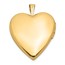 14k Yellow Gold I Love You w/ Diamond Heart Locket - 24 mm