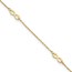 14K Yellow Gold Infinity Symbol Anklet - 9.75 in.