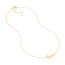 14K Yellow Gold Love Paw Print Adj.Necklace w/ - 18 in.