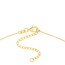 14K Yellow Gold Love Paw Print Adj.Necklace w/ - 18 in.