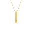 14K Yellow Gold Men's 3D Bar Necklace - 24 in.