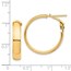 14k Yellow Gold Omega Back Hoop Earrings - 5x25 mm