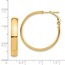 14k Yellow Gold Omega Back Hoop Earrings - 5x29 mm