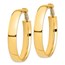 14k Yellow Gold Omega Back Hoop Earrings - 7x42 mm
