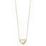 14K Yellow Gold Open Heart Love Necklace - 17 in.