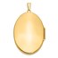 14k Yellow Gold Oval Heavy Weight Locket - 48 mm