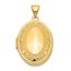 14k Yellow Gold Oval Locket - 30 mm