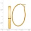 14k Yellow Gold Oval Omega Back Hoop Earrings - 5x29 mm