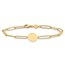 14K Yellow Gold Paperclip Link Bracelet - 8.25 in.