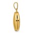 14k Yellow Gold Plain Polished Oval Locket - 20 mm - 20 mm