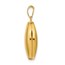 14k Yellow Gold Plain Polished Oval Locket - 22 mm - 22 mm