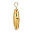 14k Yellow Gold Polished Oval Locket - 30 mm