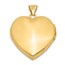 14k Yellow Gold & Rhodium Floral Heart Locket - 26 mm