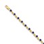 14k Yellow Gold Sapphire Bracelet - 7 in.