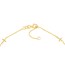 14K Yellow Gold Six Mini Six Crosses Station Anklet - 10 in.