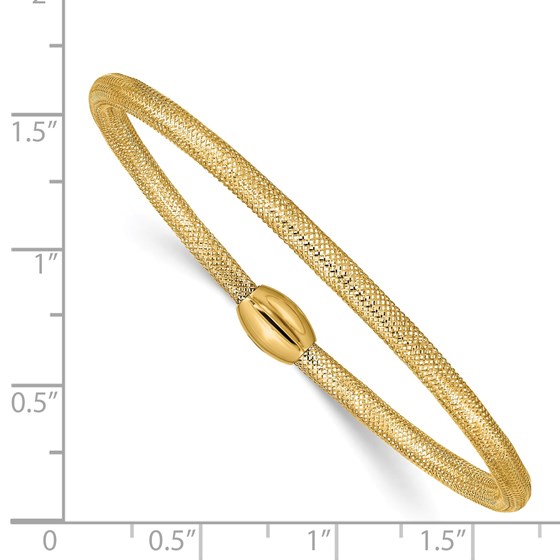 Buy 14k Yellow Gold Stretch Mesh Bracelet APMEX