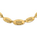 14K Yellow Gold Textured Fancy Plus Necklace - 18 in.