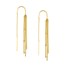 14K Yellow Gold Threader Multi Chain Earring