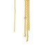 14K Yellow Gold Threader Multi Chain Earring