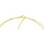 14K Yellow Gold Valentino & Hammered Chain Anklet - 10 in.