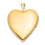 14k Yellow Gold w/ Diamond Heart Locket - 25 mm