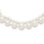 14K Yellow Gold White Pearl 18in 2-Str Necklace - 18 in.