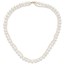 14K Yellow Gold White Pearl 18in 2-Str Necklace - 18 in.