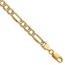 14K Yellow & Rhodium 6.5mm with Rhodium Pav‚ Figaro Chain - 8 in.