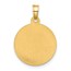 14K Yellow & Rhodium Our Lady of Mt Carmel Medal - 21.9 mm