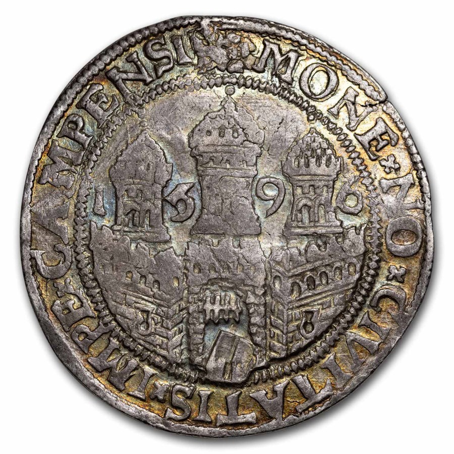 1596 Netherlands Kampen Silver Arendrijksdaalder XF