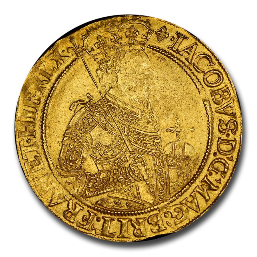 (1603-25) Great Britain Gold Unite James I AU-58 PCGS