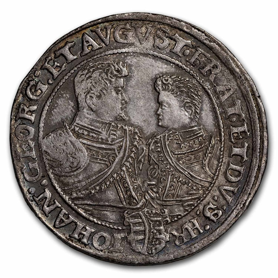 1608-HR German States Saxony-Albertine Silver Thaler XF